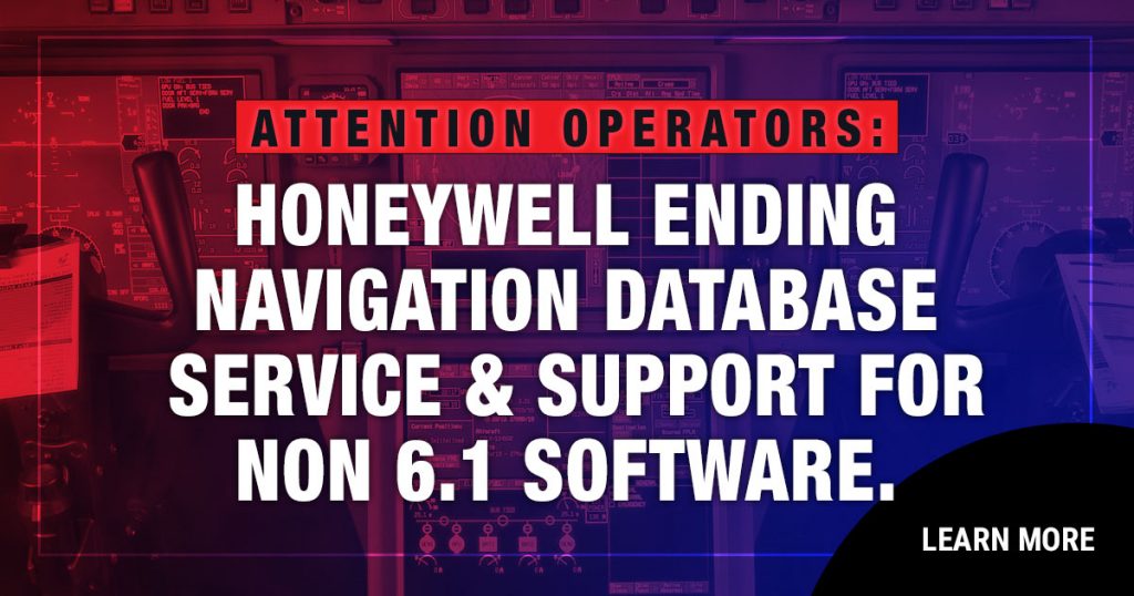 Honeywell ending Navigation Database service