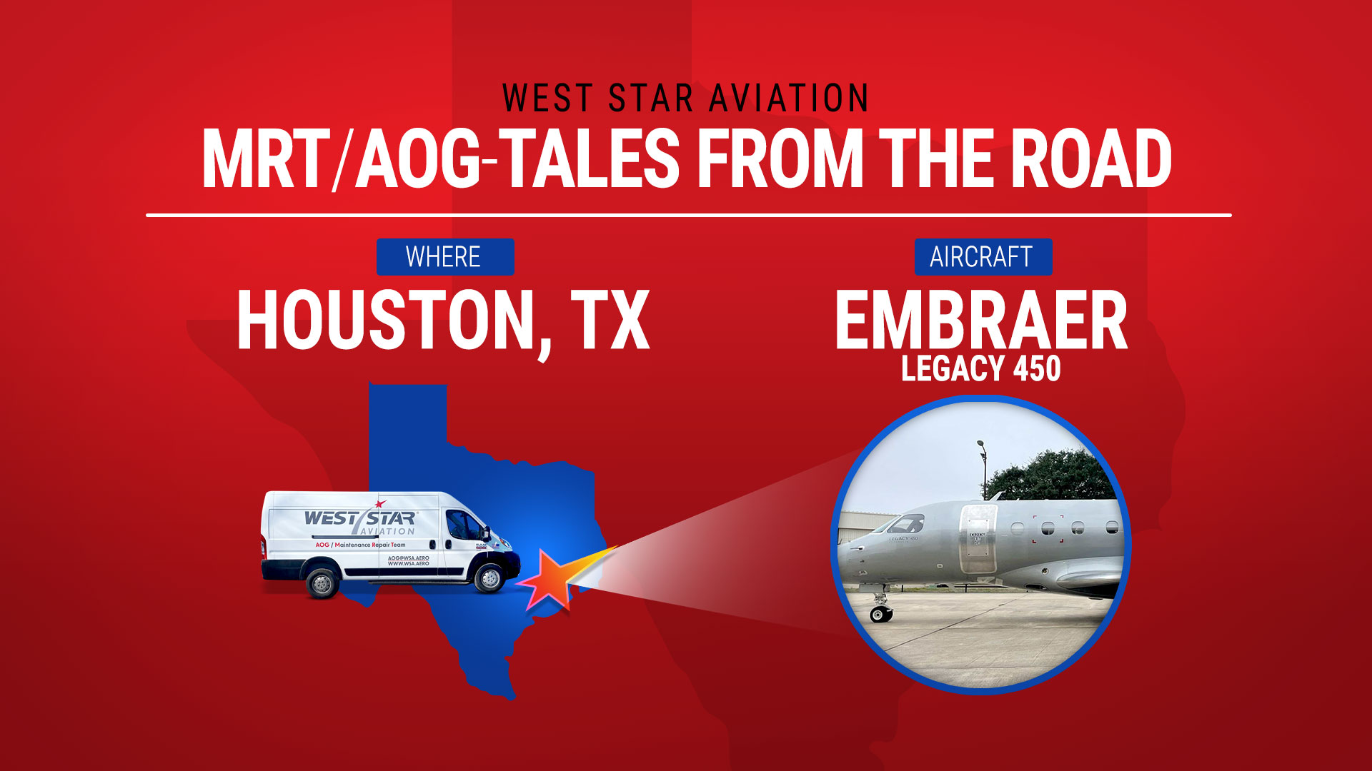 Houston, Texas: Embraer Legacy 450