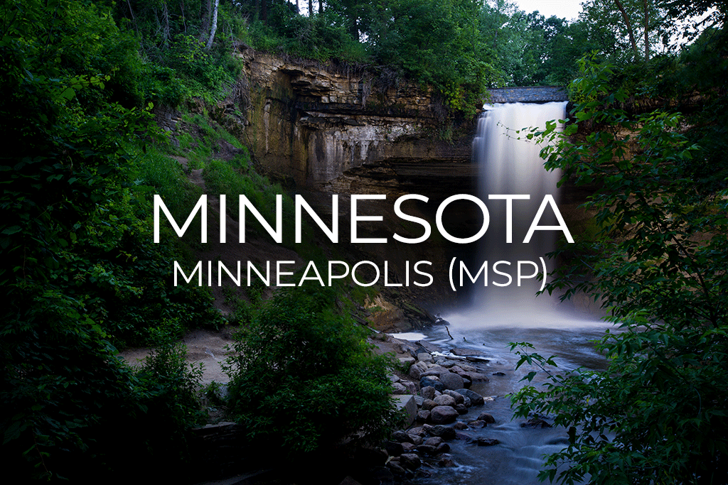 Minnehaha Falls in Minneapolis, MN